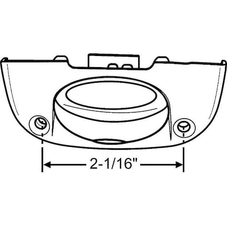 Strybuc Sash Lock with Cover White 50-1065W